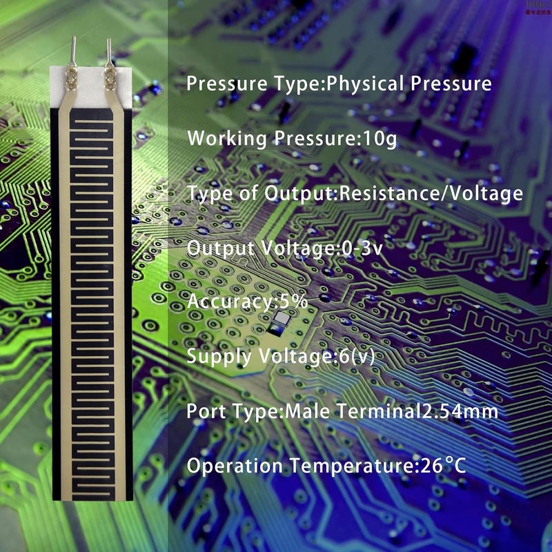 Flylin مستشعر ضغط الفيلم الرقيق، مستشعرات الانحناء المرنة ZD10-100 نوع المقاومة مقاوم حساس للقوة FSR 50g-10kg - Image 2
